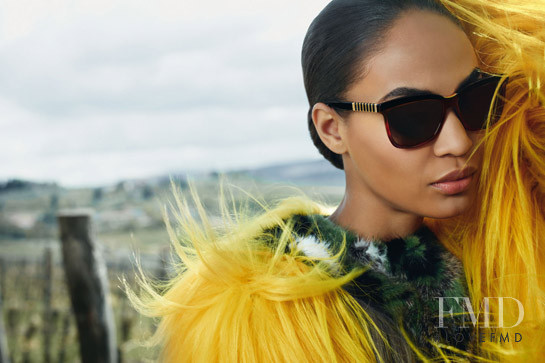 Joan Smalls featured in  the Fendi advertisement for Autumn/Winter 2012