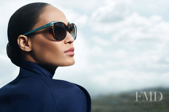 Joan Smalls featured in  the Fendi advertisement for Autumn/Winter 2012