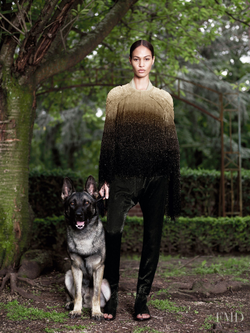 Joan Smalls featured in  the Givenchy Haute Couture fashion show for Autumn/Winter 2012