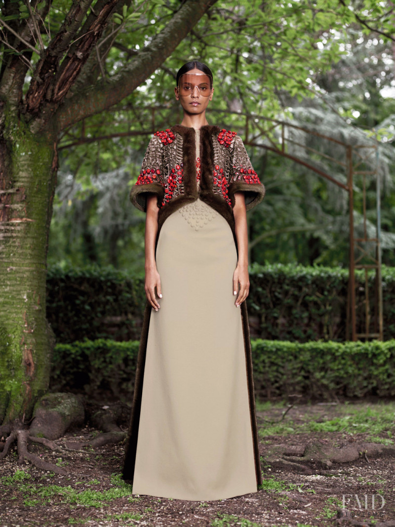 Liya Kebede featured in  the Givenchy Haute Couture fashion show for Autumn/Winter 2012
