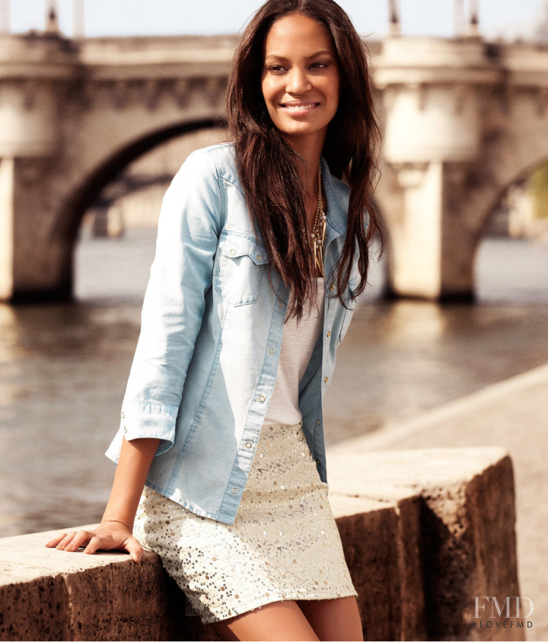 Joan Smalls featured in  the H&M catalogue for Pre-Fall 2012