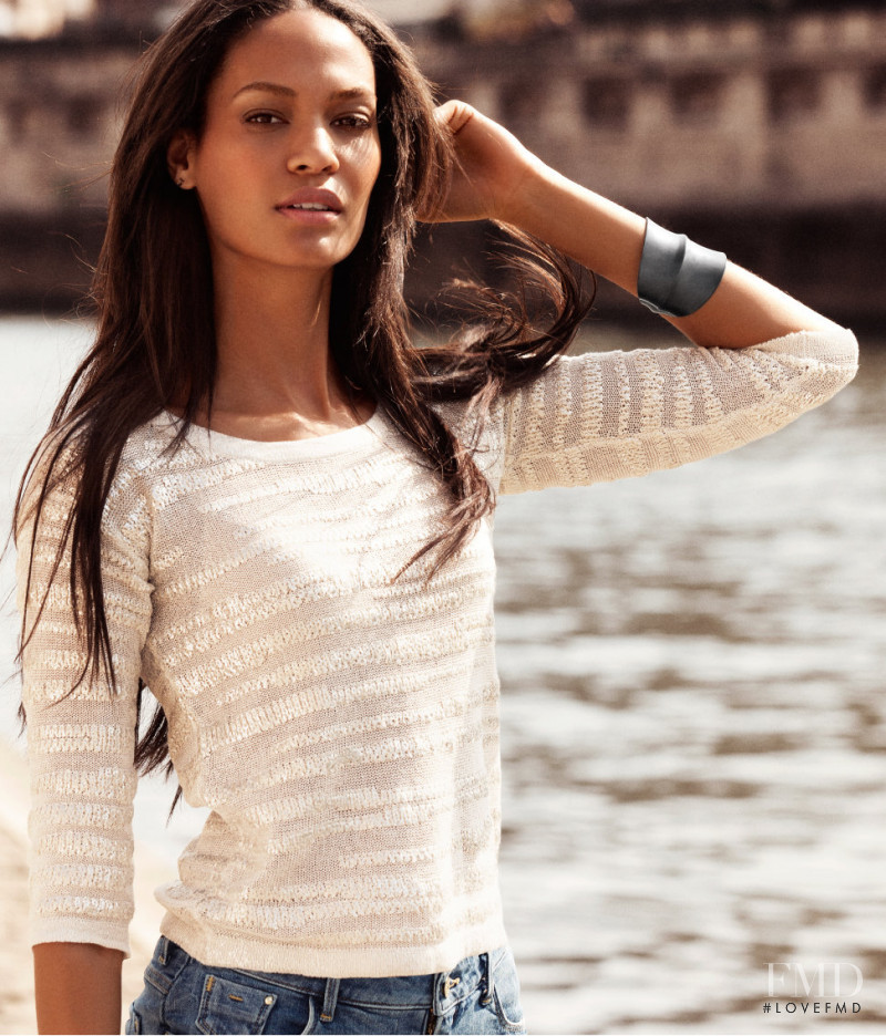 Joan Smalls featured in  the H&M catalogue for Pre-Fall 2012