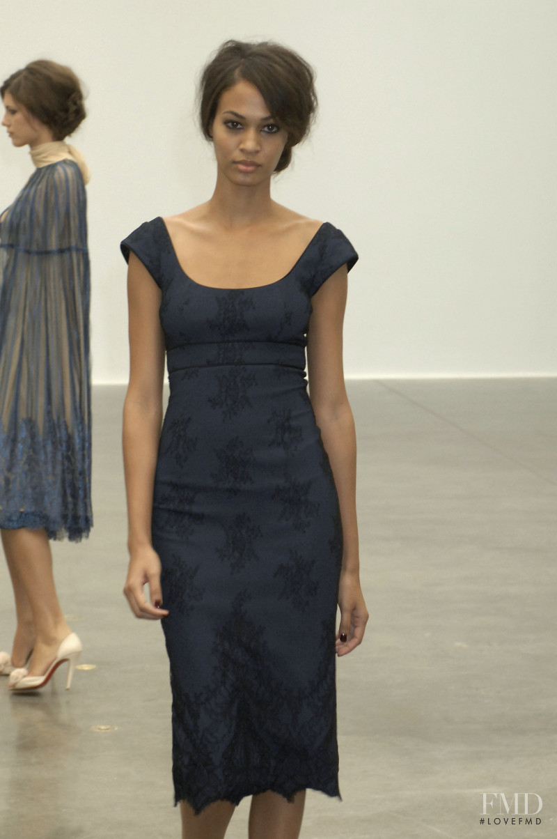 Joan Smalls featured in  the L\'Wren Scott fashion show for Spring/Summer 2008