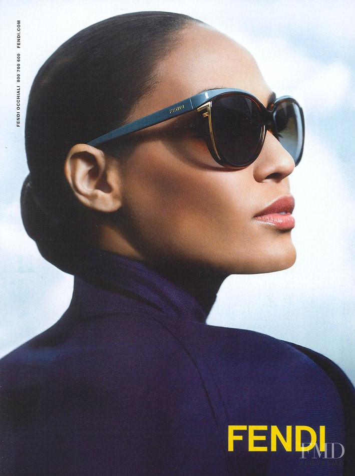 Joan Smalls featured in  the Fendi Eyewear advertisement for Autumn/Winter 2012