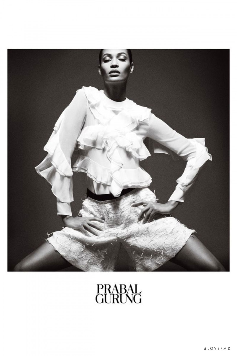 Joan Smalls featured in  the Prabal Gurung advertisement for Spring/Summer 2013