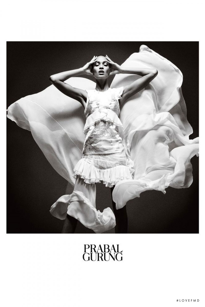 Joan Smalls featured in  the Prabal Gurung advertisement for Spring/Summer 2013