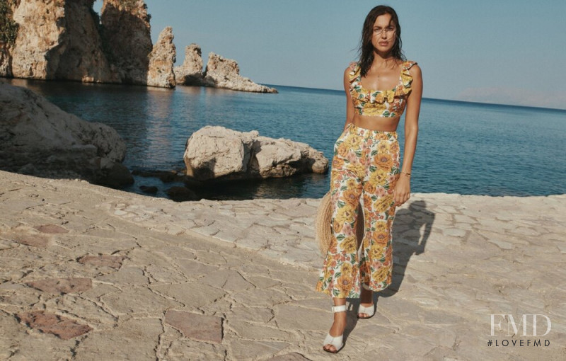 Irina Shayk featured in  the Zimmermann advertisement for Resort 2021