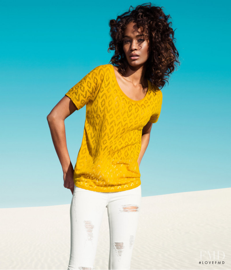 Joan Smalls featured in  the H&M catalogue for Summer 2013