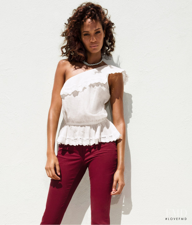 Joan Smalls featured in  the H&M catalogue for Summer 2013
