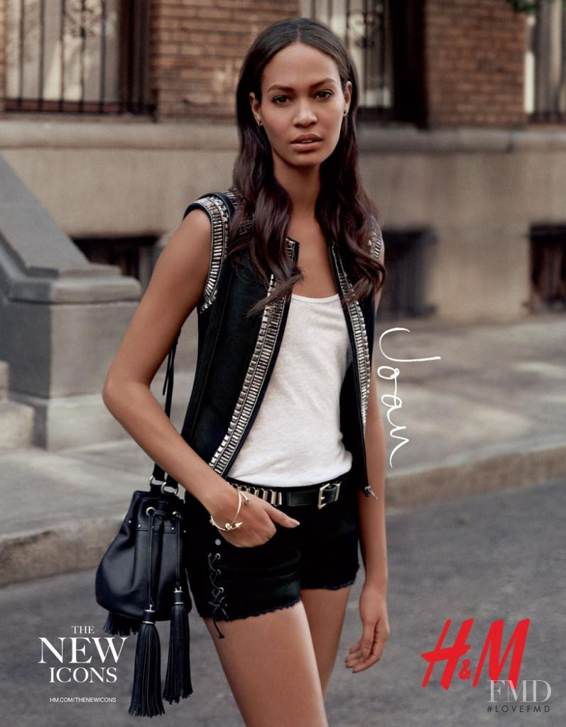 Joan Smalls featured in  the H&M Icons Campaign advertisement for Spring/Summer 2013