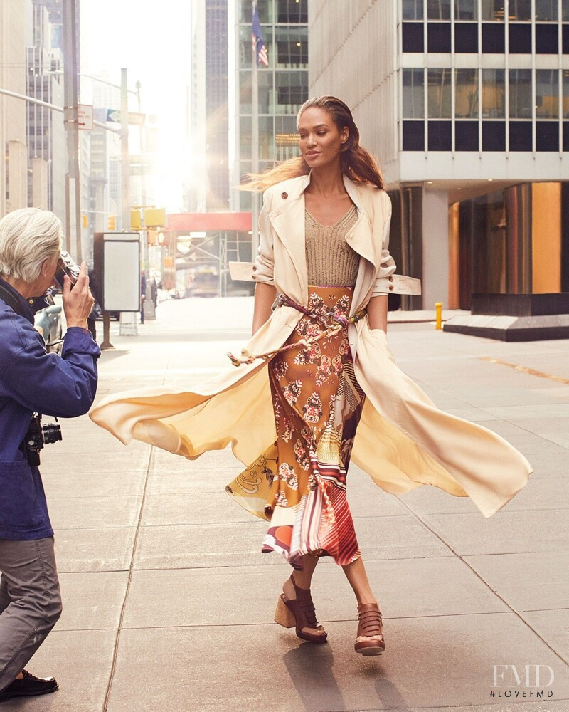 Joan Smalls featured in  the Neiman Marcus The Art of Fashion advertisement for Spring/Summer 2019