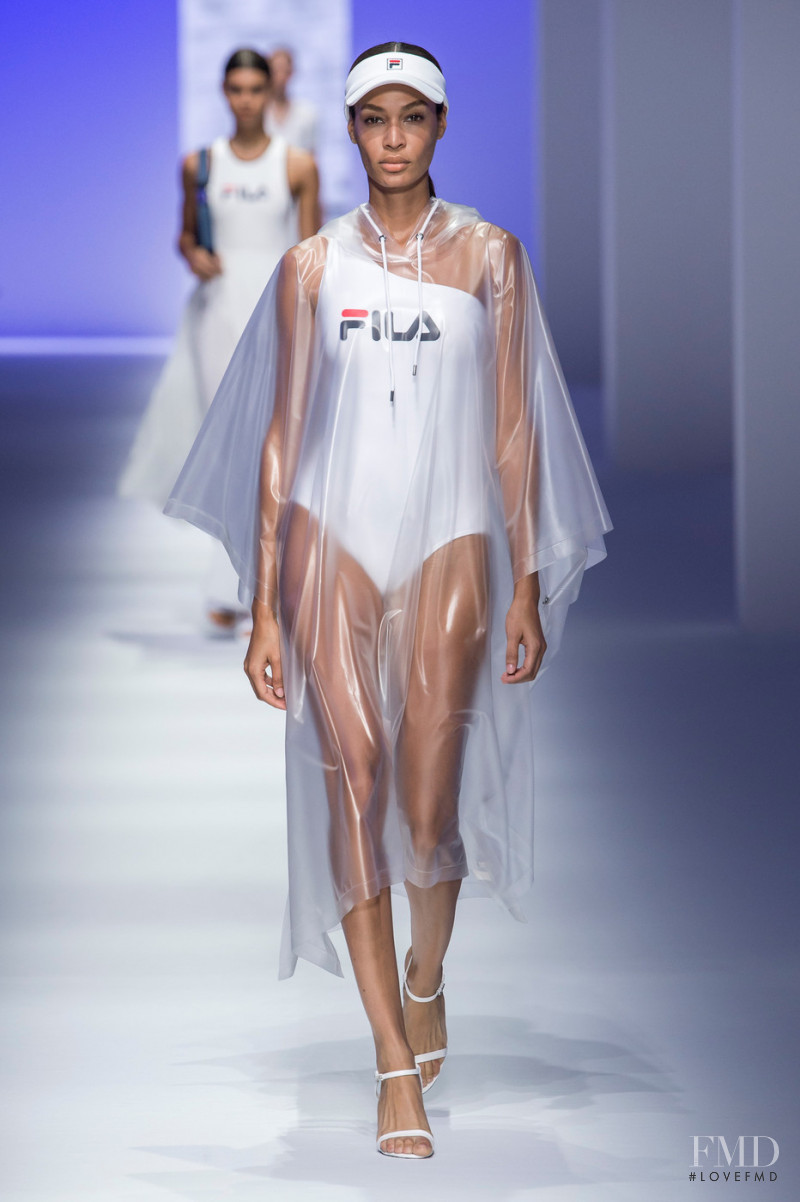 Joan Smalls featured in  the Fila fashion show for Spring/Summer 2019