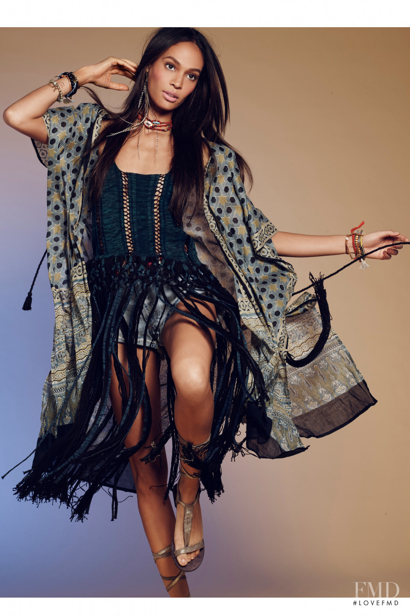 Joan Smalls featured in  the Free People catalogue for Spring/Summer 2016