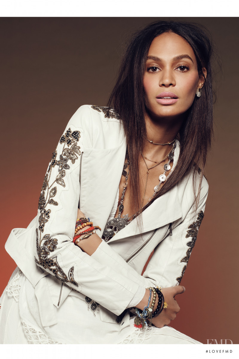 Joan Smalls featured in  the Free People catalogue for Spring/Summer 2016