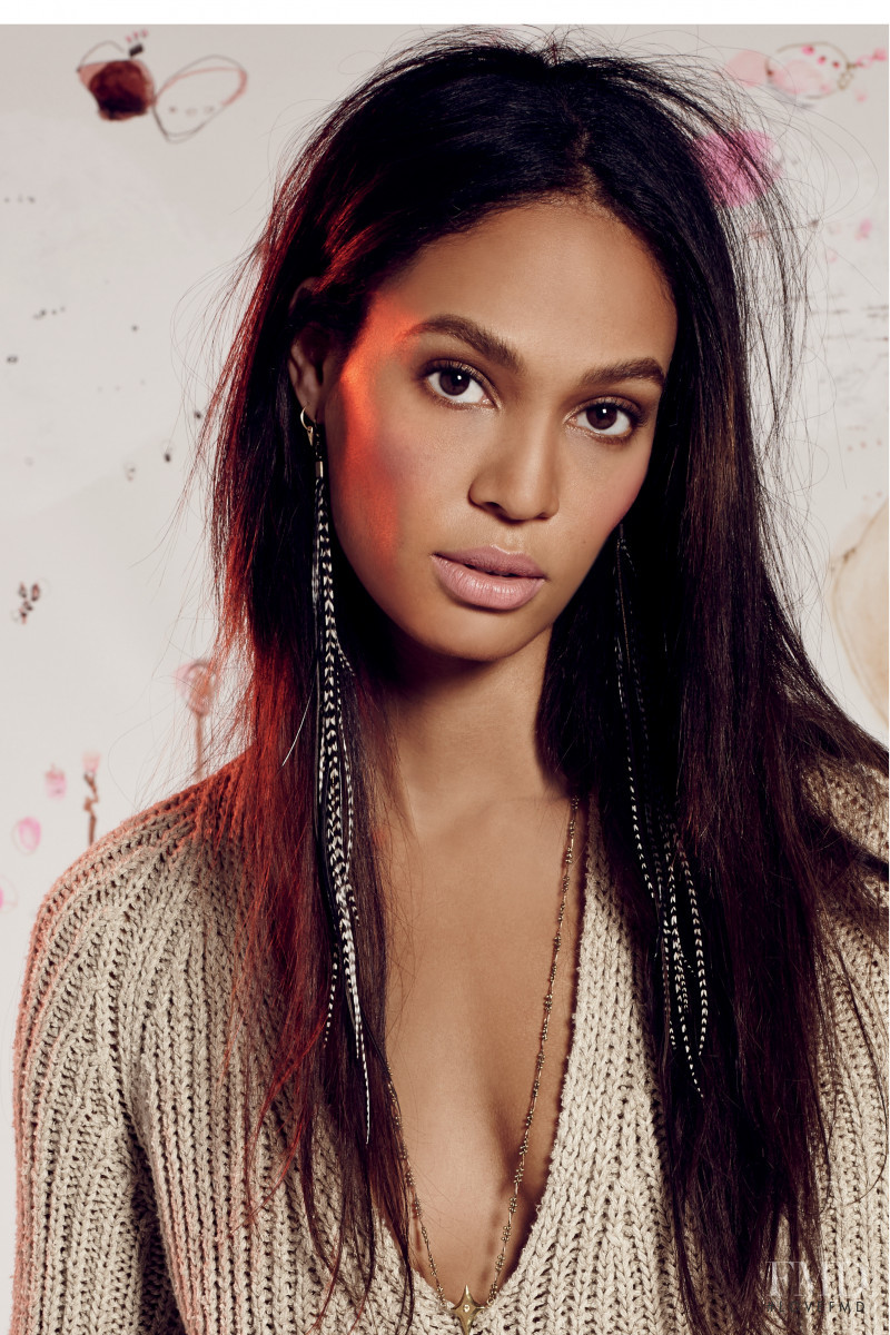 Joan Smalls featured in  the Free People catalogue for Spring/Summer 2016