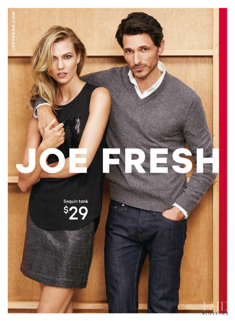 Karlie Kloss featured in  the Joe Fresh advertisement for Autumn/Winter 2015