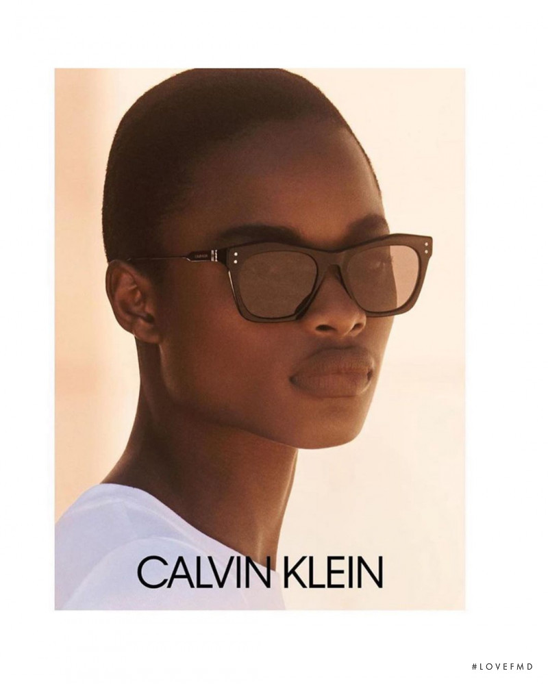 Mayowa Nicholas featured in  the Calvin Klein advertisement for Fall 2020