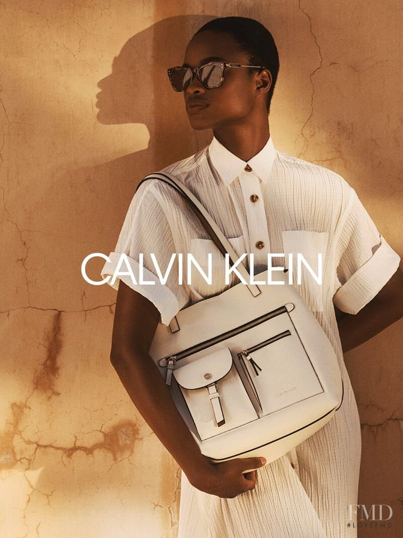 Mayowa Nicholas featured in  the Calvin Klein advertisement for Fall 2020