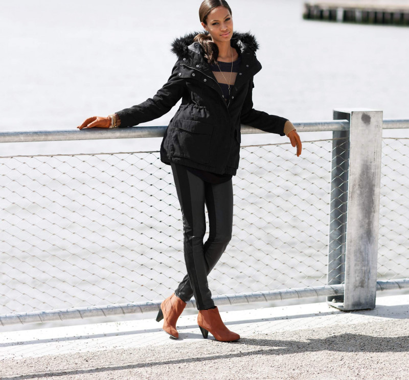 Joan Smalls featured in  the H&M Autumn Jackets lookbook for Fall 2011