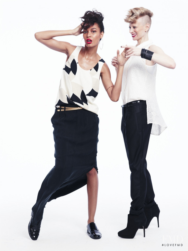 Joan Smalls featured in  the H&M Fashion Star advertisement for Summer 2012
