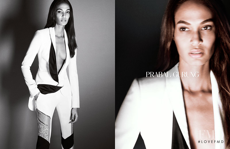 Joan Smalls featured in  the Prabal Gurung lookbook for Spring/Summer 2015