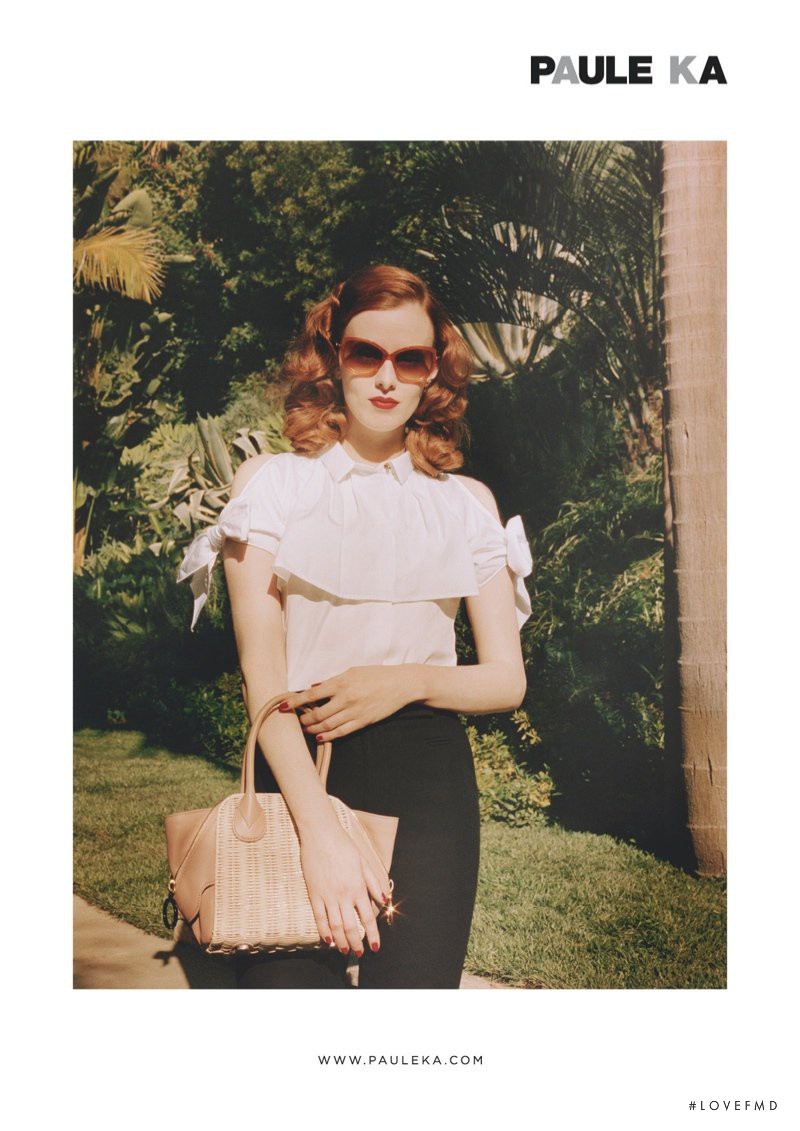 Karen Elson featured in  the PAULE KA advertisement for Spring/Summer 2014