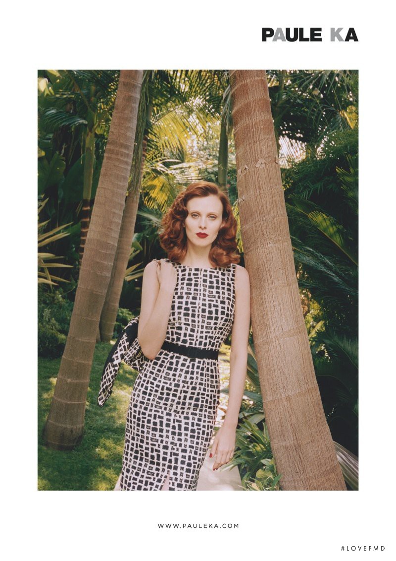 Karen Elson featured in  the PAULE KA advertisement for Spring/Summer 2014