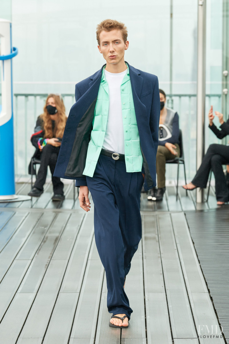 Paul Hameline featured in  the Coperni fashion show for Spring/Summer 2021