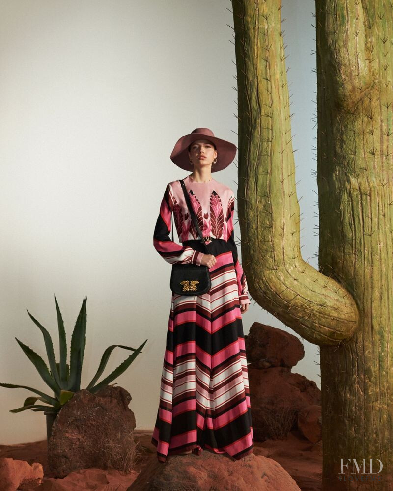 Mathilde Henning featured in  the Valentino advertisement for Resort 2020