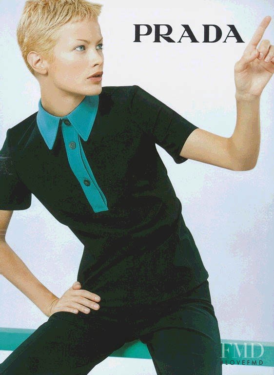 Carolyn Murphy featured in  the Prada advertisement for Spring/Summer 1996