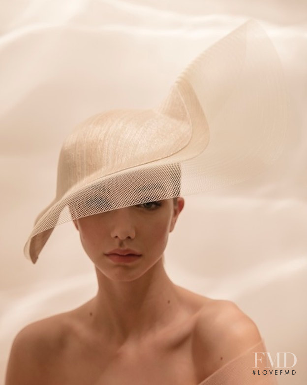 Josie Lane featured in  the Philip Treacy London lookbook for Spring/Summer 2019