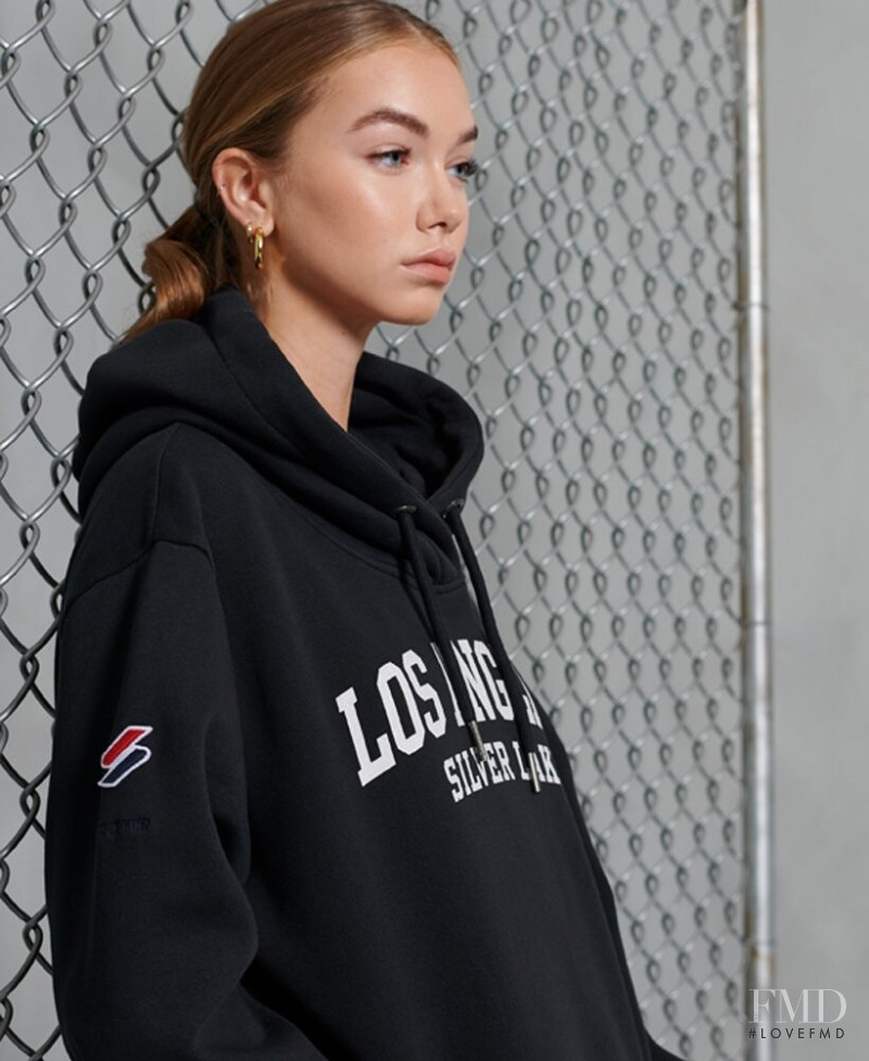 Josie Lane featured in  the Superdry lookbook for Autumn/Winter 2020