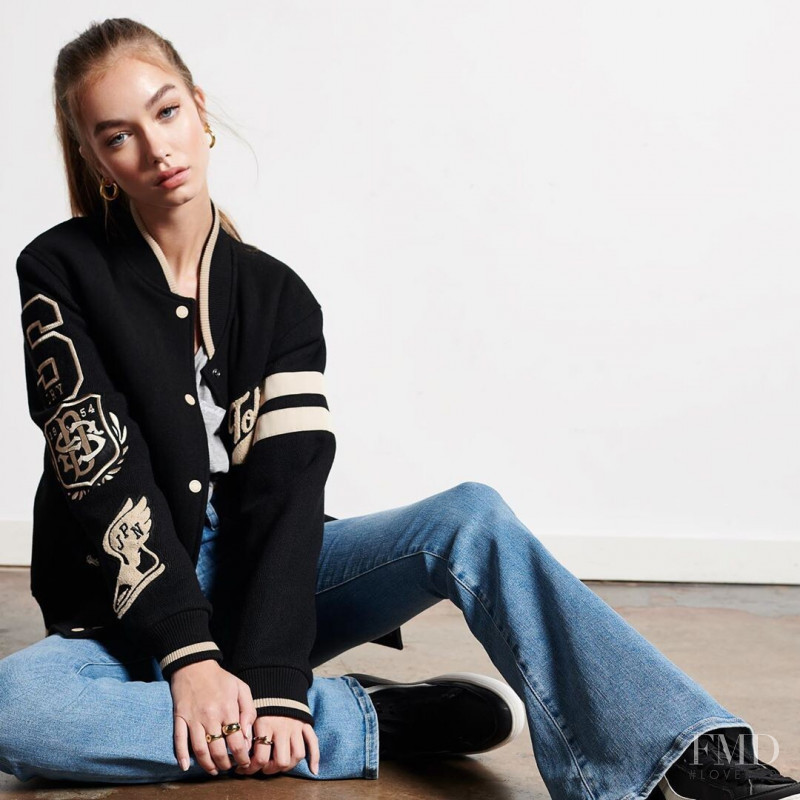 Josie Lane featured in  the Superdry lookbook for Autumn/Winter 2020