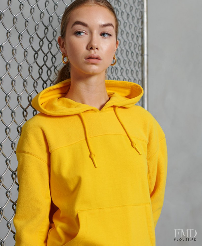 Josie Lane featured in  the Superdry lookbook for Autumn/Winter 2020