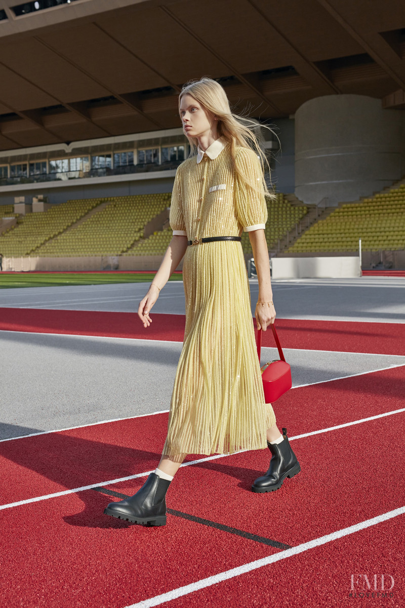Evie Harris featured in  the Celine lookbook for Spring/Summer 2021