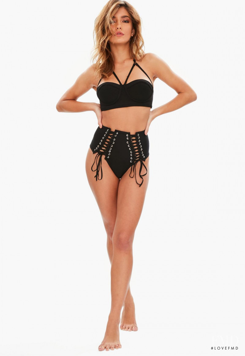 Barbara Rodiles featured in  the Missguided Swimwear catalogue for Spring/Summer 2018
