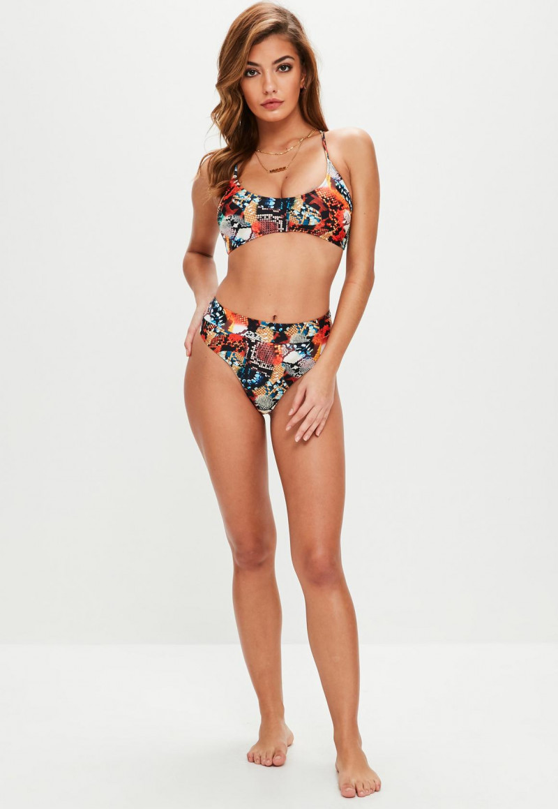 Barbara Rodiles featured in  the Missguided Swimwear catalogue for Spring/Summer 2018
