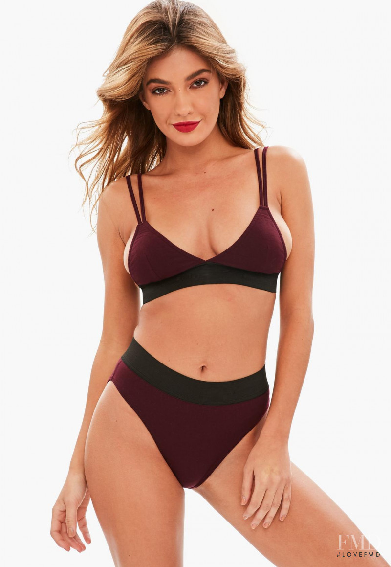 Barbara Rodiles featured in  the Missguided Swimwear catalogue for Spring/Summer 2018