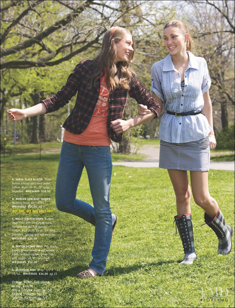 Simone Villas Boas featured in  the Delias advertisement for Autumn/Winter 2008