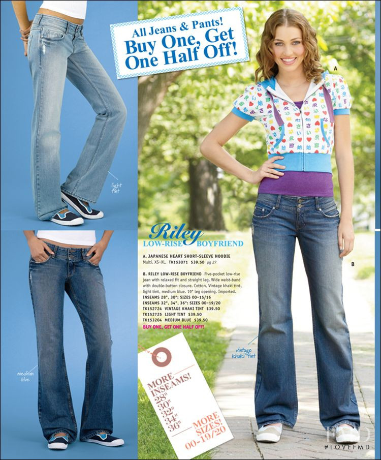 Simone Villas Boas featured in  the Delias catalogue for Autumn/Winter 2007