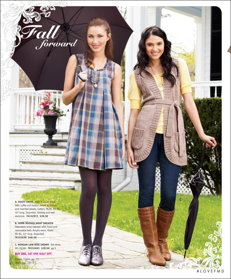 Simone Villas Boas featured in  the Delias catalogue for Autumn/Winter 2007