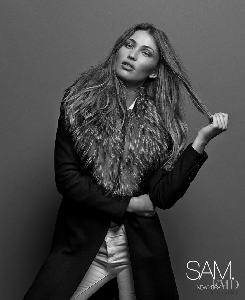 Simone Villas Boas featured in  the SAM NY advertisement for Autumn/Winter 2014