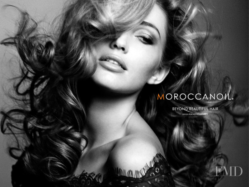 Simone Villas Boas featured in  the Moroccanoil advertisement for Autumn/Winter 2015