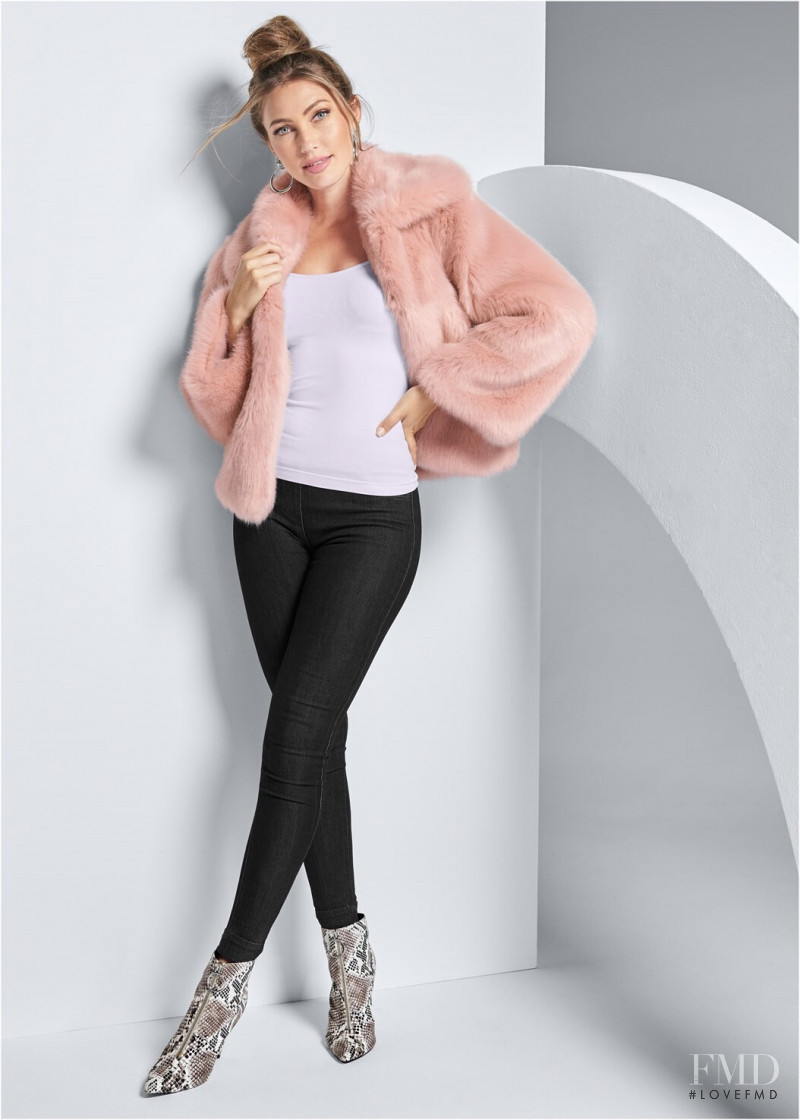 Simone Villas Boas featured in  the Venus Clothing catalogue for Autumn/Winter 2019