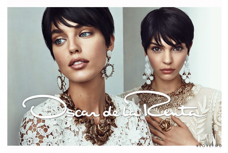 Emily DiDonato featured in  the Oscar de la Renta advertisement for Spring/Summer 2014