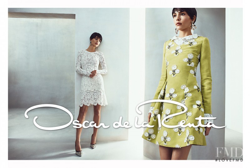 Emily DiDonato featured in  the Oscar de la Renta advertisement for Spring/Summer 2014