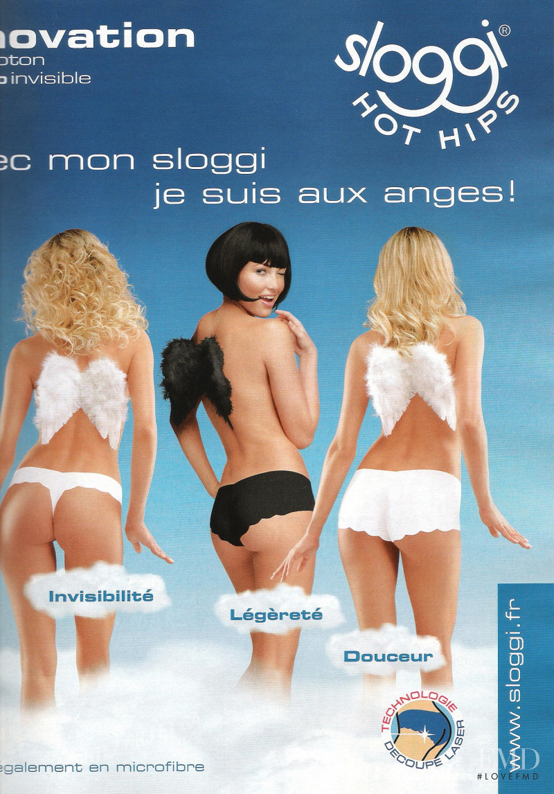 Simone Villas Boas featured in  the sloggi advertisement for Autumn/Winter 2010
