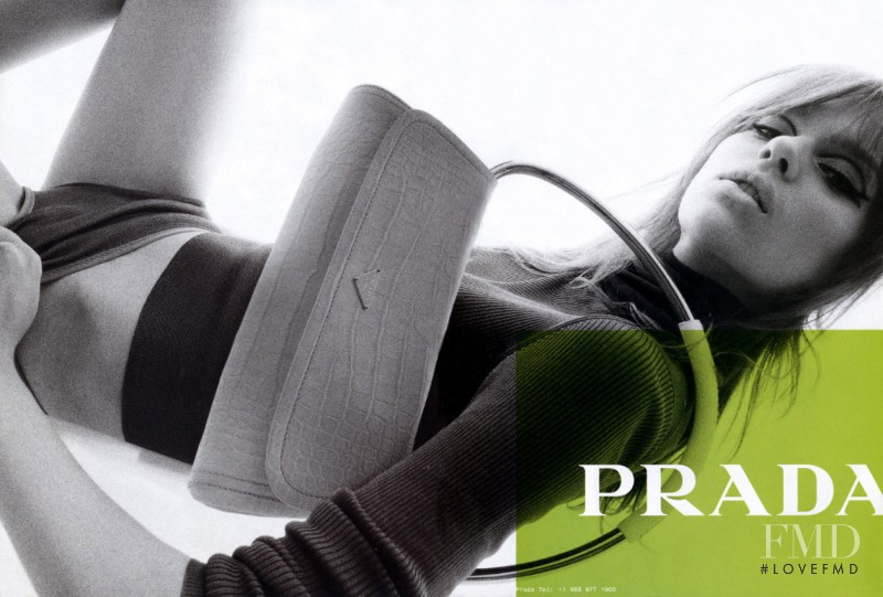 Elise Crombez featured in  the Prada advertisement for Spring/Summer 2003