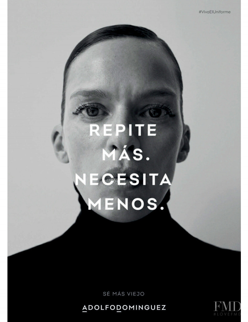 Adolfo Dominguez advertisement for Autumn/Winter 2020