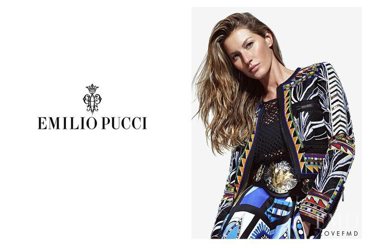 Gisele Bundchen featured in  the Pucci advertisement for Spring/Summer 2014